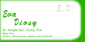eva diosy business card